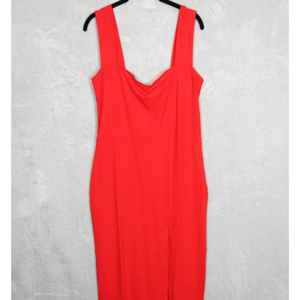 Reformation Dress Womens XL Cassi Knit Tomato Sleeveless Red New NWT